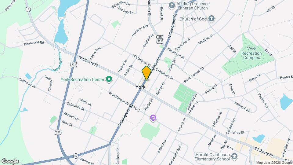 22 N Congress St Map and Location Details