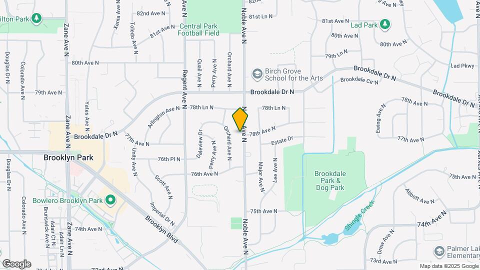 7801 Noble Ave N Map and Location Details