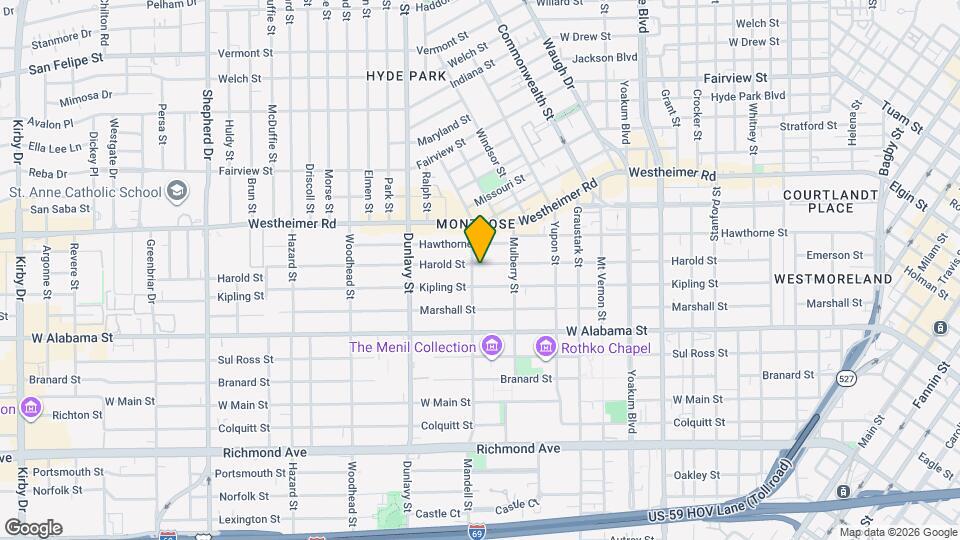 1533 Harold St Map and Location Details