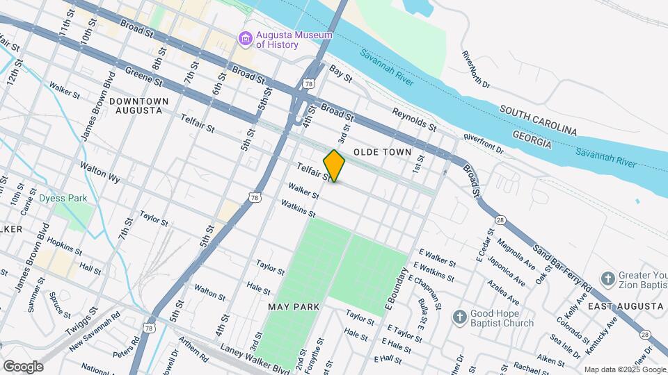 250 Telfair St Map and Location Details