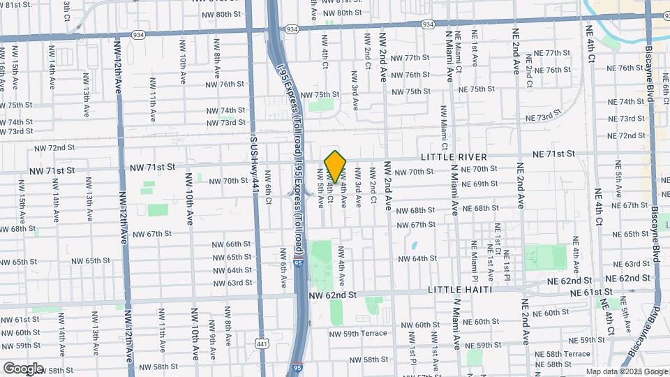 6911 NW 4th Ct Map and Location Details