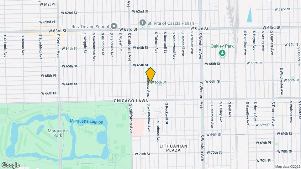 6601 S Washtenaw Ave. Mapa y Detalles de la Ubicación