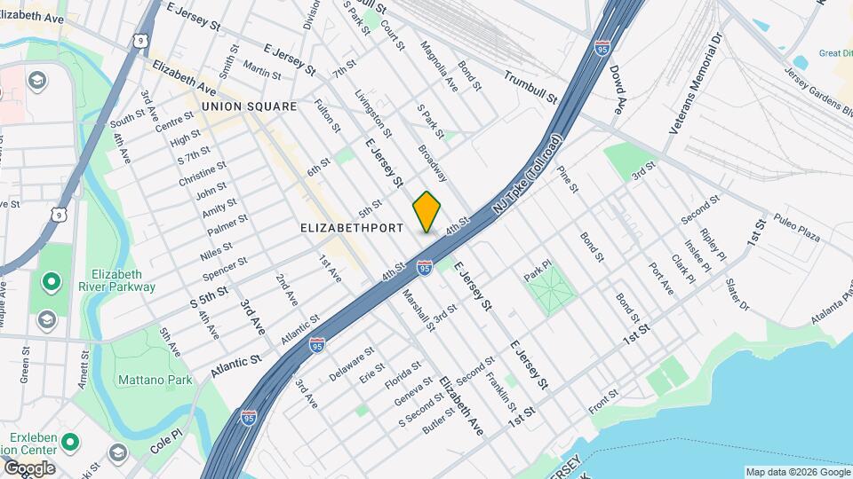 86 4th St, Unit Second Floor Map and Location Details