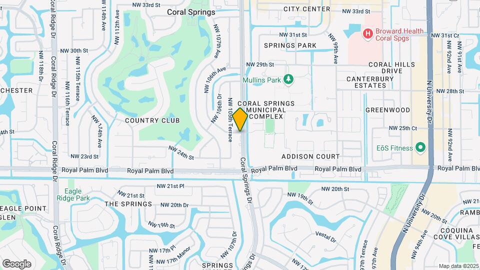 2500 Coral Springs Dr Map and Location Details