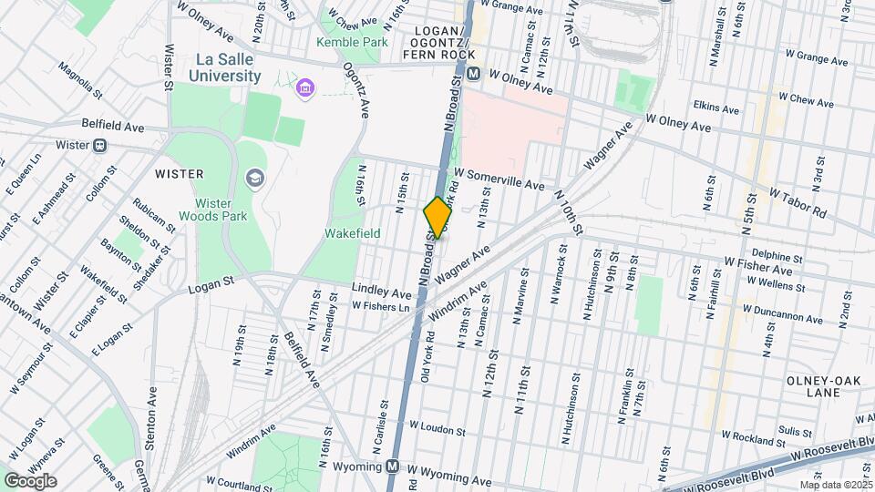 5205 N Broad St Map and Location Details