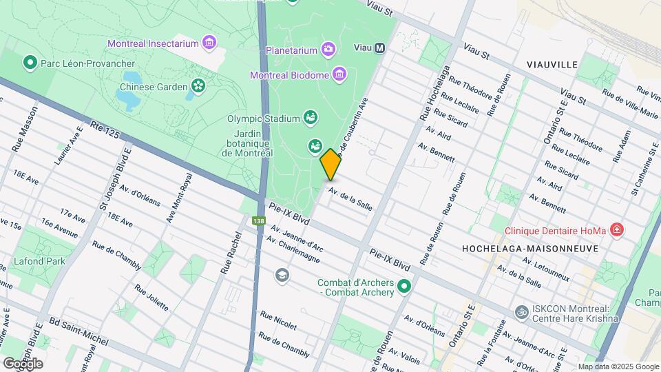 4252 Pierre-De Coubertin Av Map and Location Details