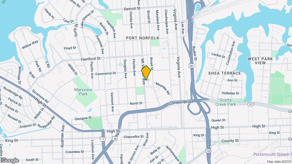 839 Mt Vernon Ave Mapa y Detalles de la Ubicación