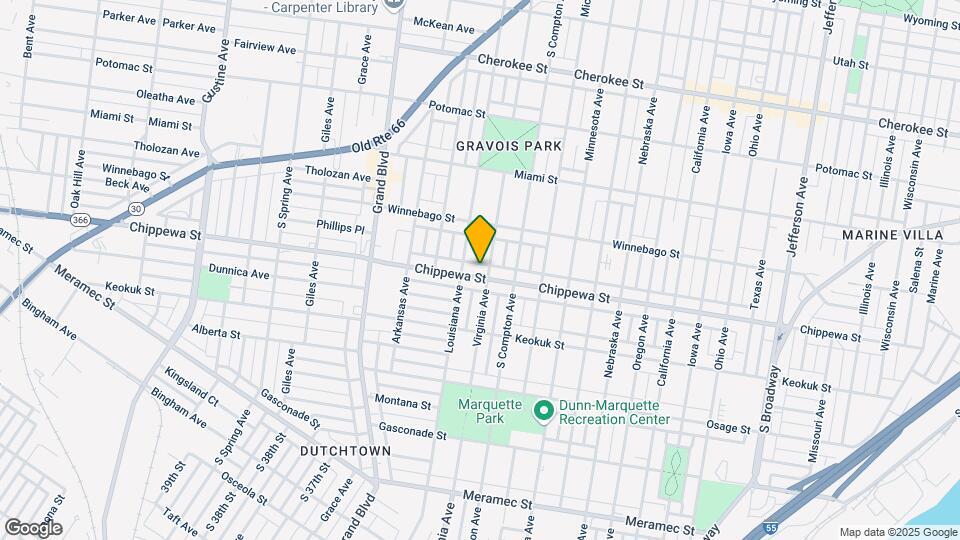 3309 Chippewa St-Unit -1st floor Map and Location Details