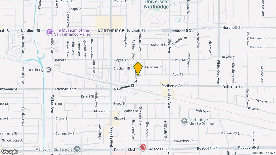 8730 Etiwanda Ave, Unit #1 Map and Location Details