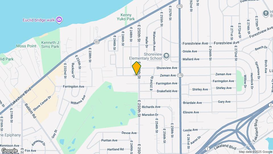 440 E 250th St Map and Location Details