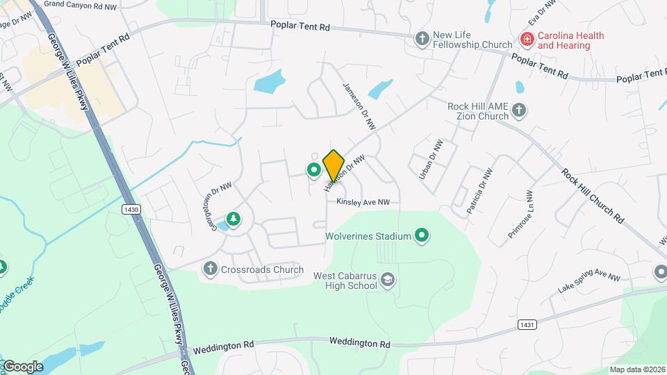 586 Harrison Dr NW Map and Location Details