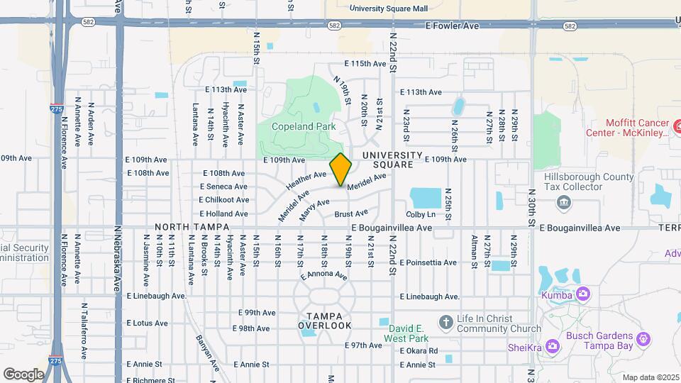 1821 Meridel Ave Mapa y Detalles de la Ubicación