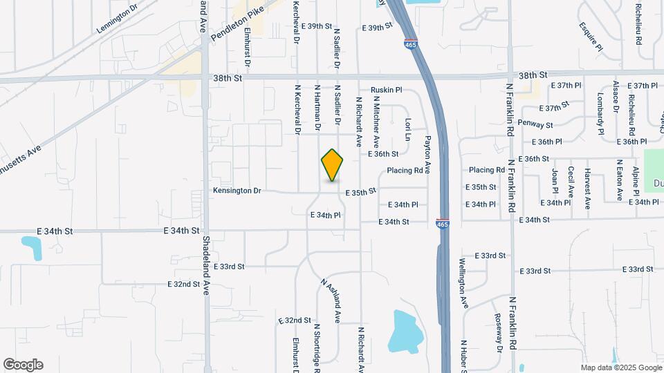 3608 N Sadlier Dr Map and Location Details