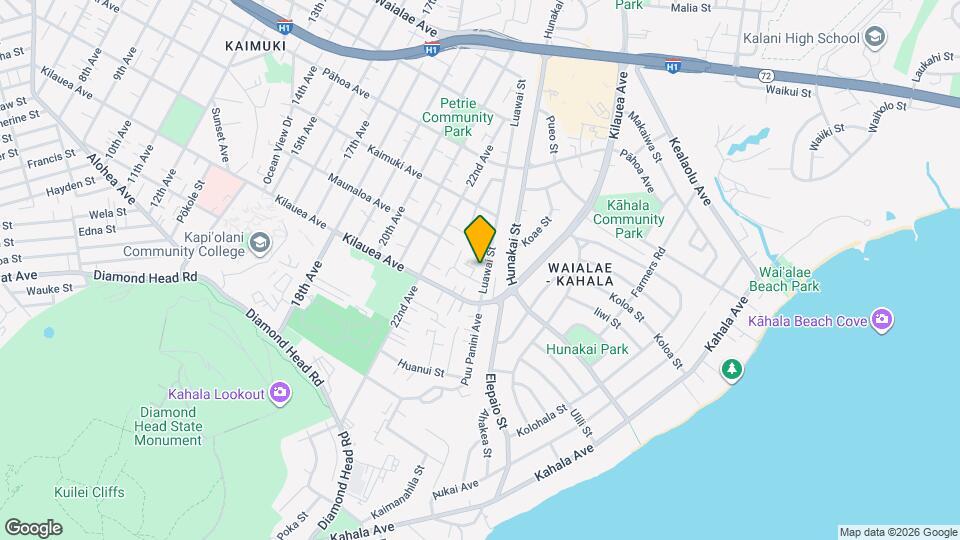 748 Luawai St Map and Location Details