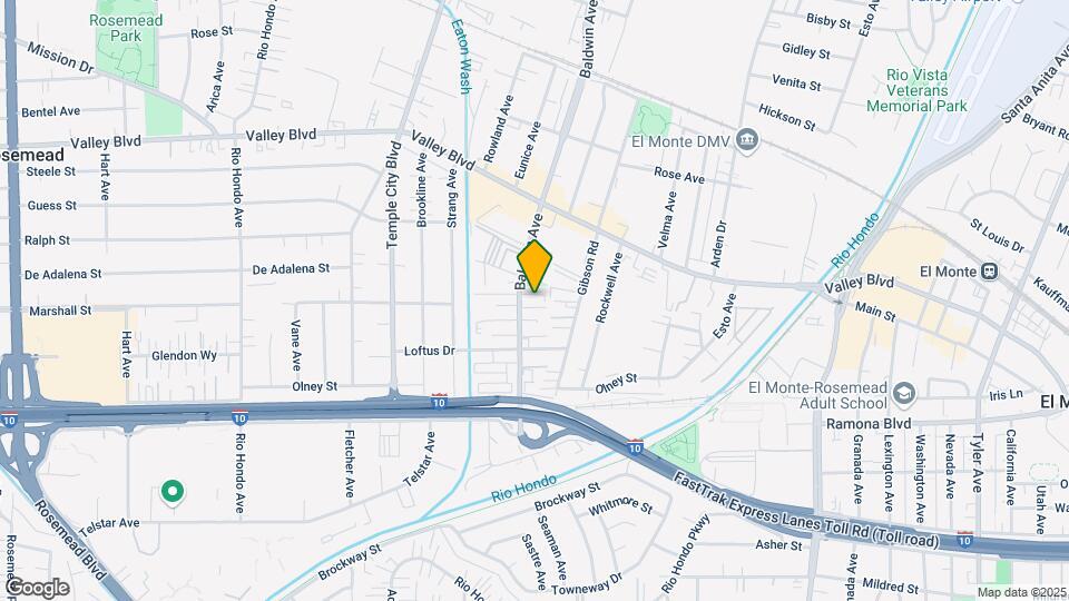 3716 Baldwin Ave Map and Location Details