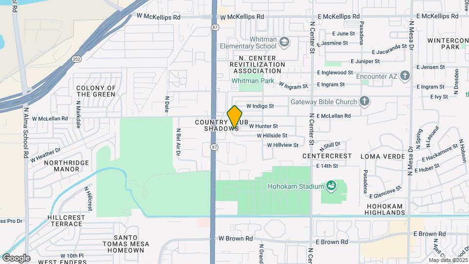 1525 N Freeman Map and Location Details