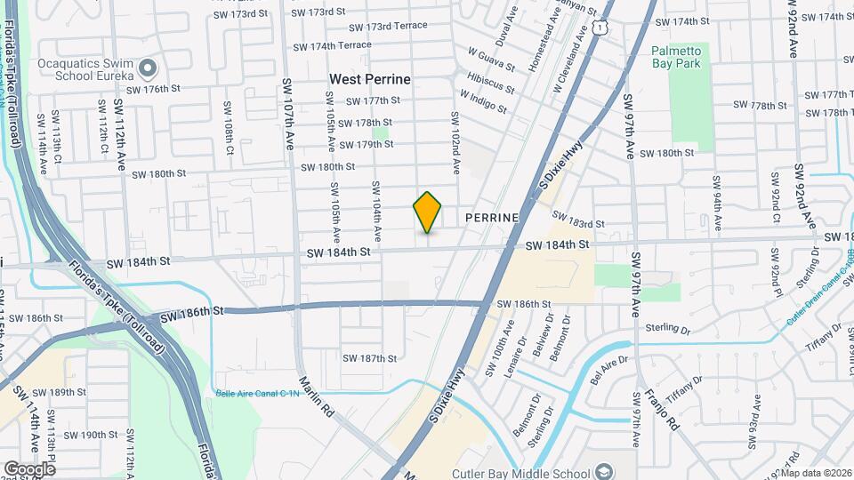 18362 SW 102nd Pl Map and Location Details
