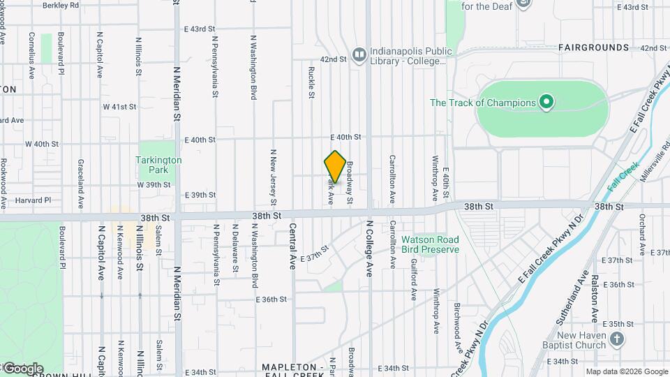 3843 N Park Ave Map and Location Details