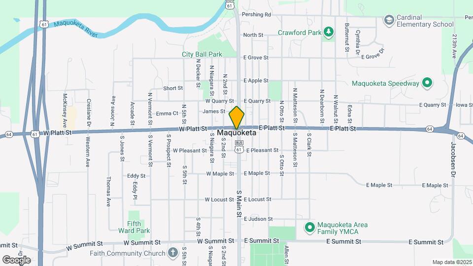 705 Maquoketa Townhome-Unit -705 1/2  Maquoketa Townhome Map and Location Details