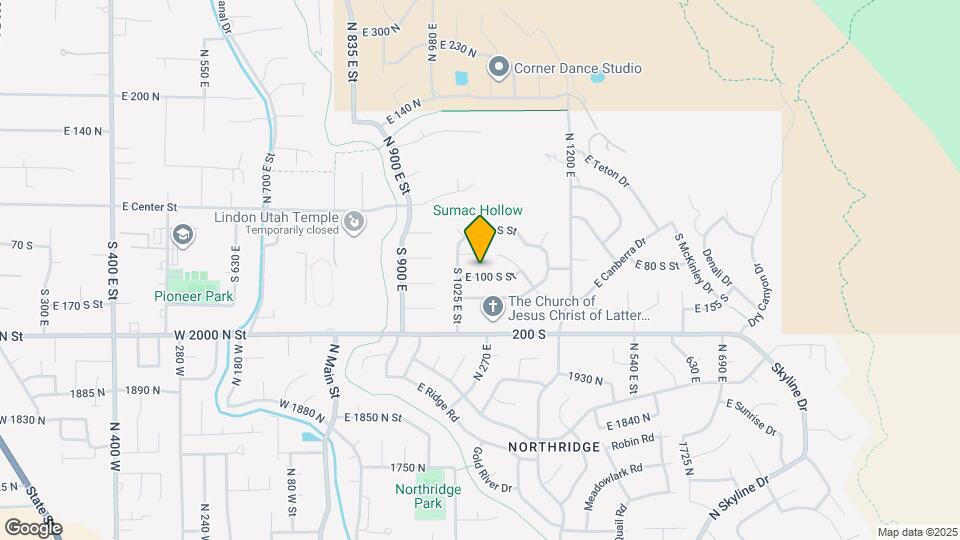 1067 E 100 S St Map and Location Details