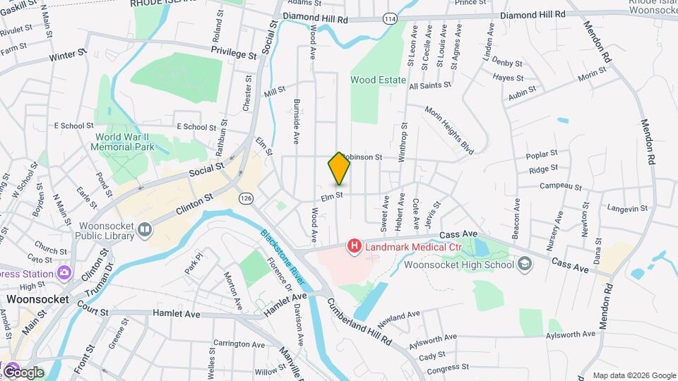 412 Elm St Map and Location Details