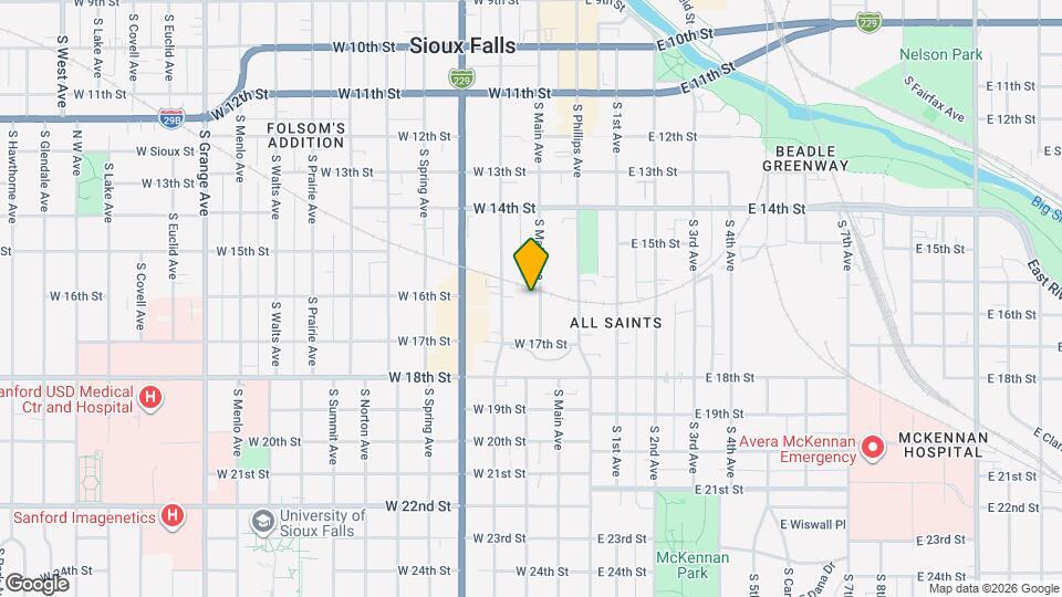 803 S Main Ave Map and Location Details