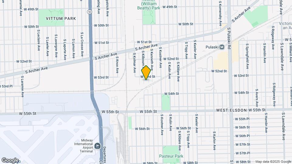 5331 S Kilbourn Ave Map and Location Details