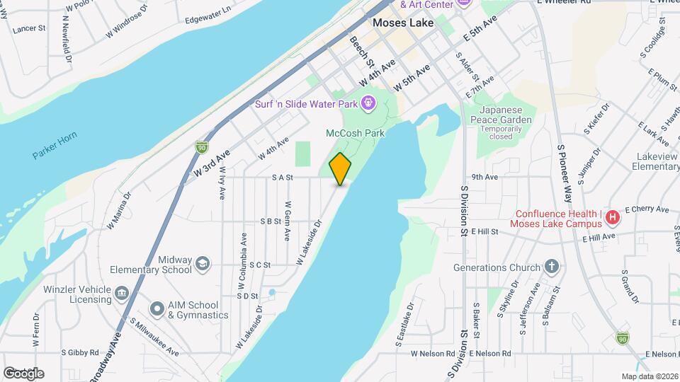 1013 W Lakeside Dr Map and Location Details