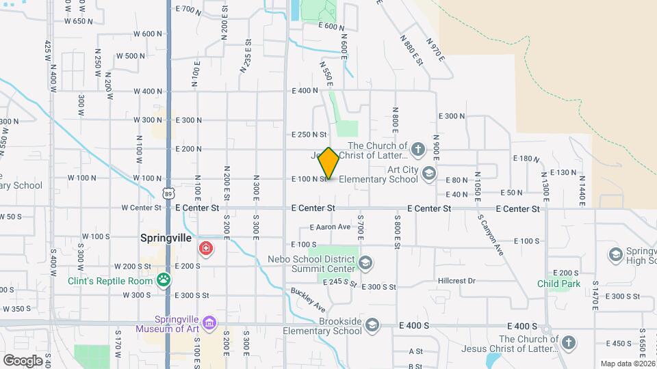 560 E 100 N Mapa y Detalles de la Ubicación
