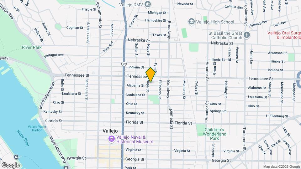 1500 Napa St Map and Location Details