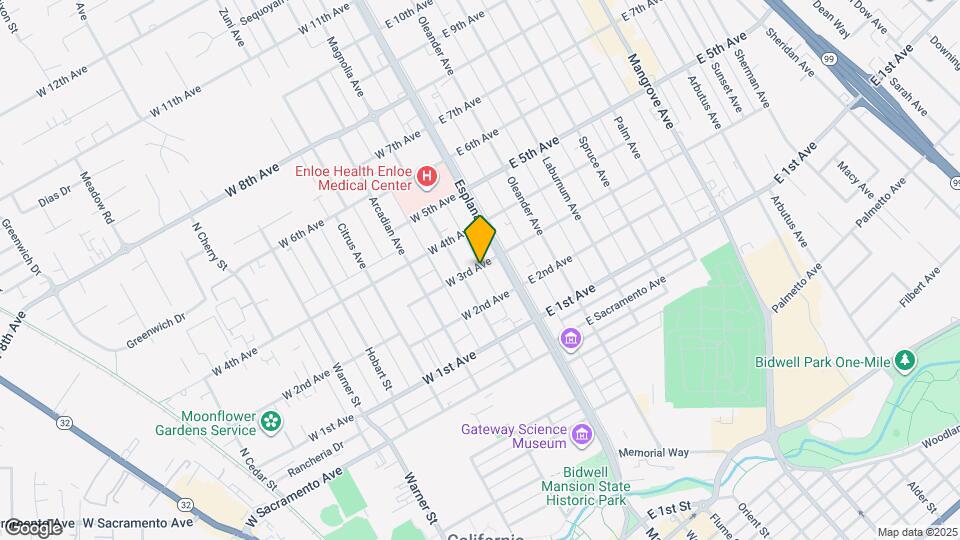 133 W 3rd Ave Map and Location Details