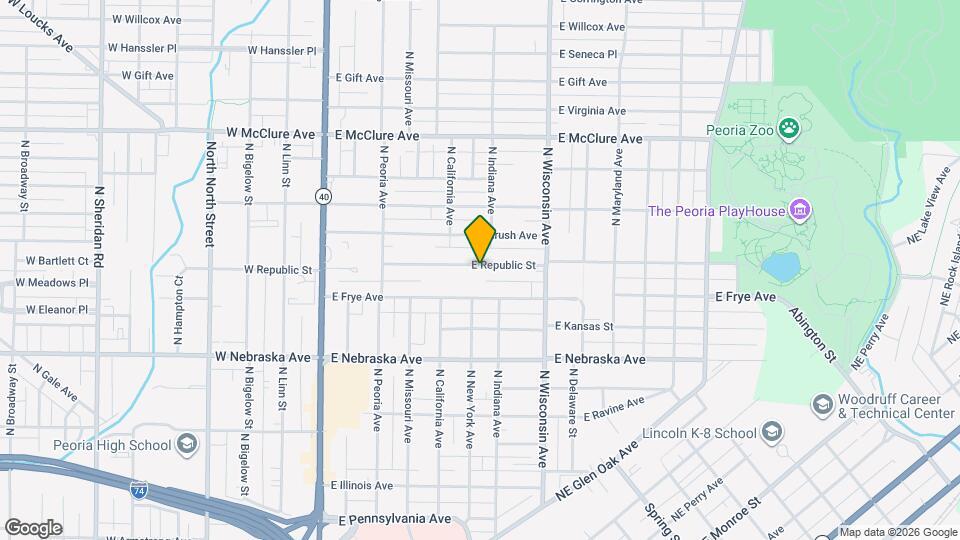 602 E Republic St Map and Location Details