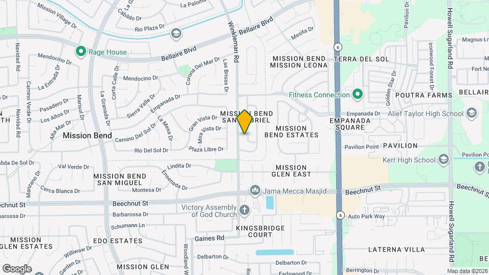 7610 San Benito Dr Mapa y Detalles de la Ubicación