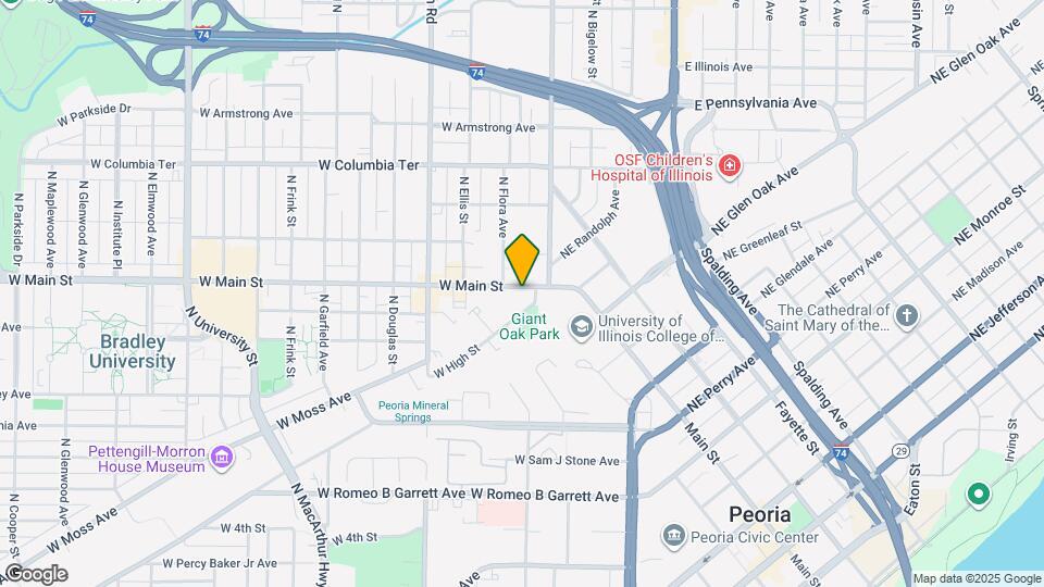 416 W Main St Map and Location Details