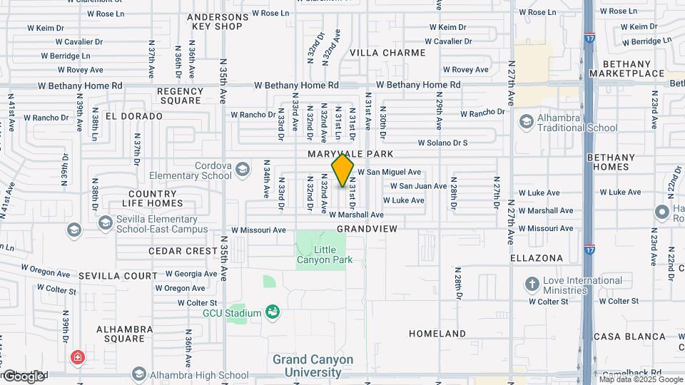 5607 N 31st Ln Map and Location Details