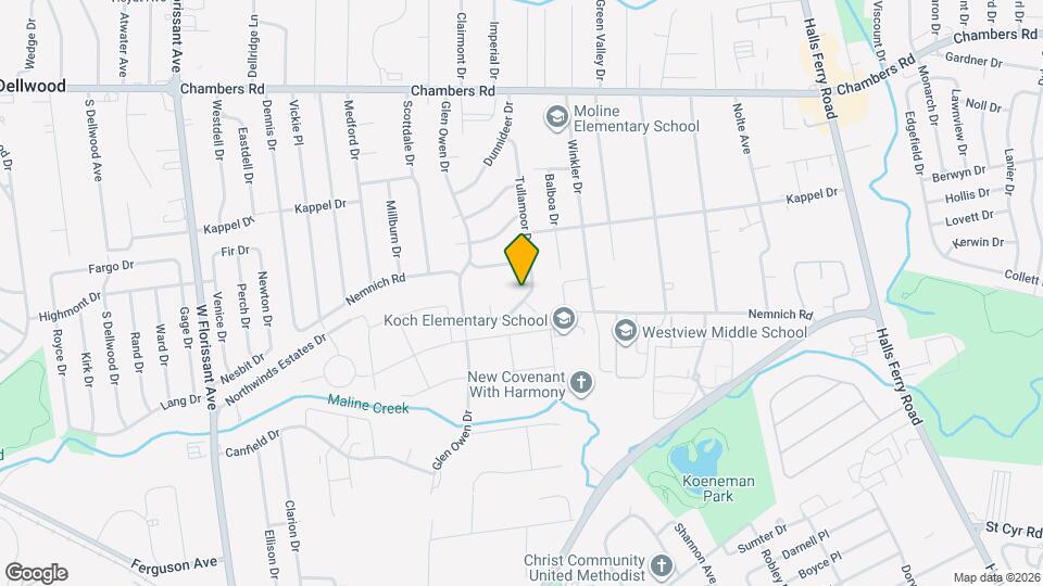 1851 Longford Dr Map and Location Details