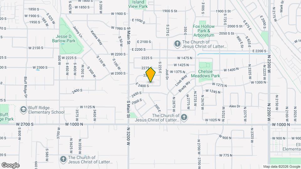 153 E 2400 S Map and Location Details