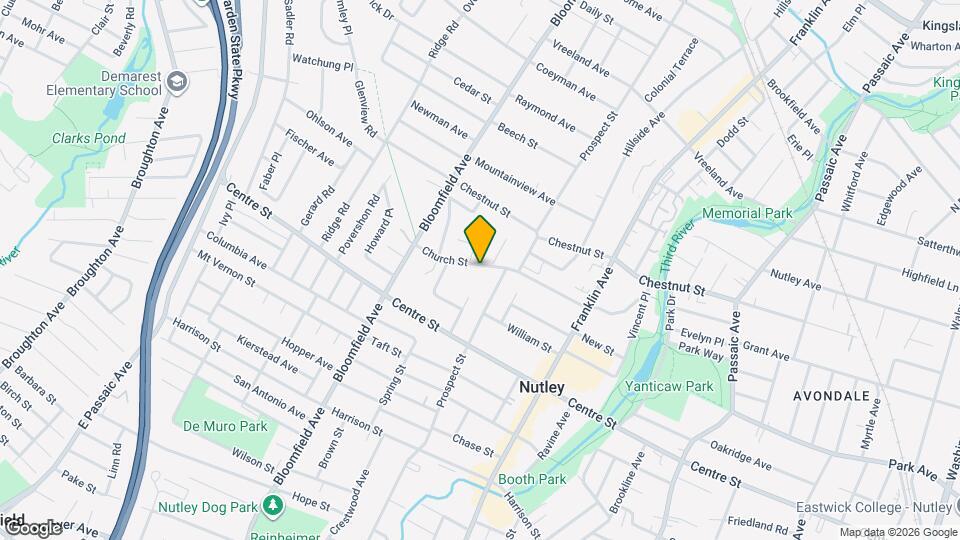 107 Church St, Unit Third Floor 2 Bedroom Apt Map and Location Details