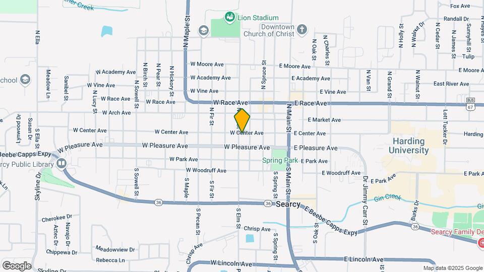 303 W Center Ave Map and Location Details