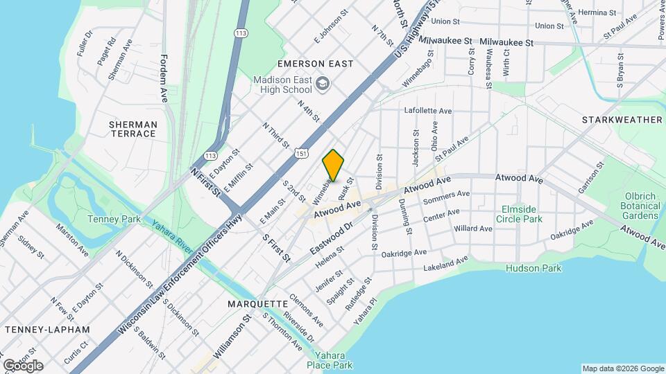 2065 Winnebago St Map and Location Details