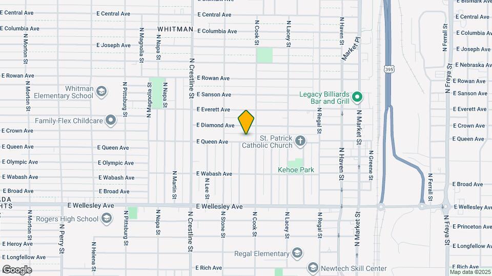 2409 E Queen Ave Map and Location Details