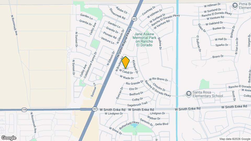 43854 W Cahill Dr Map and Location Details