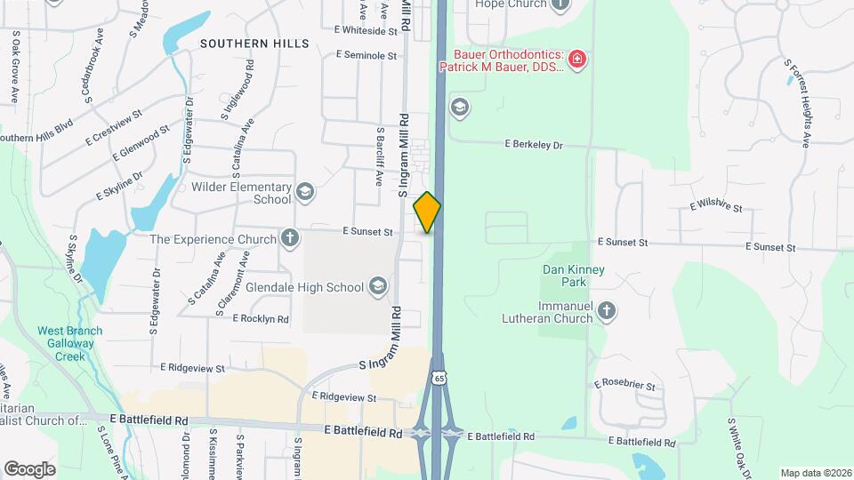 2614 S Glenview Ave Mapa y Detalles de la Ubicación