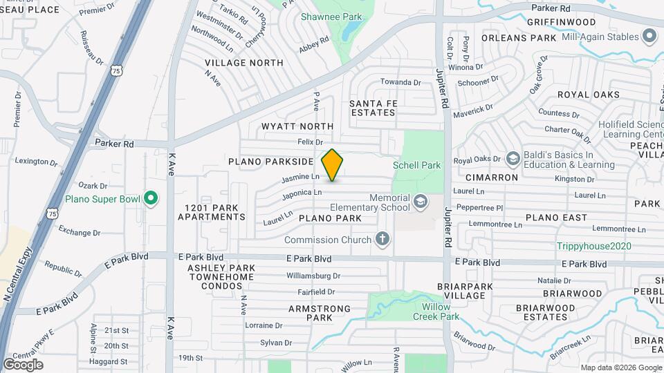 1717 Japonica Ln Map and Location Details