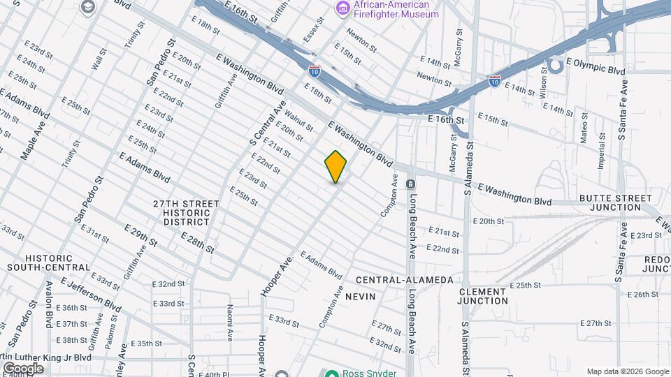 1472-1472 E 21st St Map and Location Details