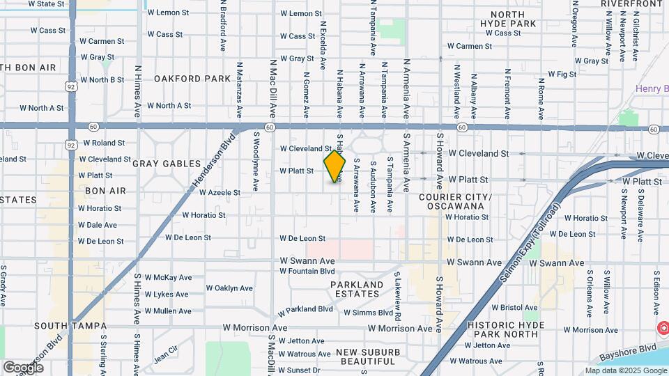 2801 W Azeele St Map and Location Details