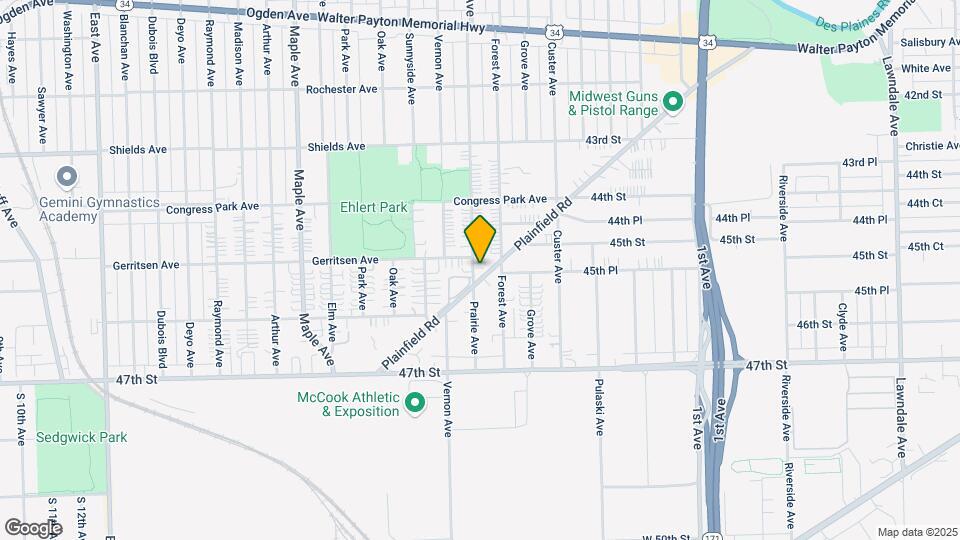 4433 Prairie Ave Map and Location Details