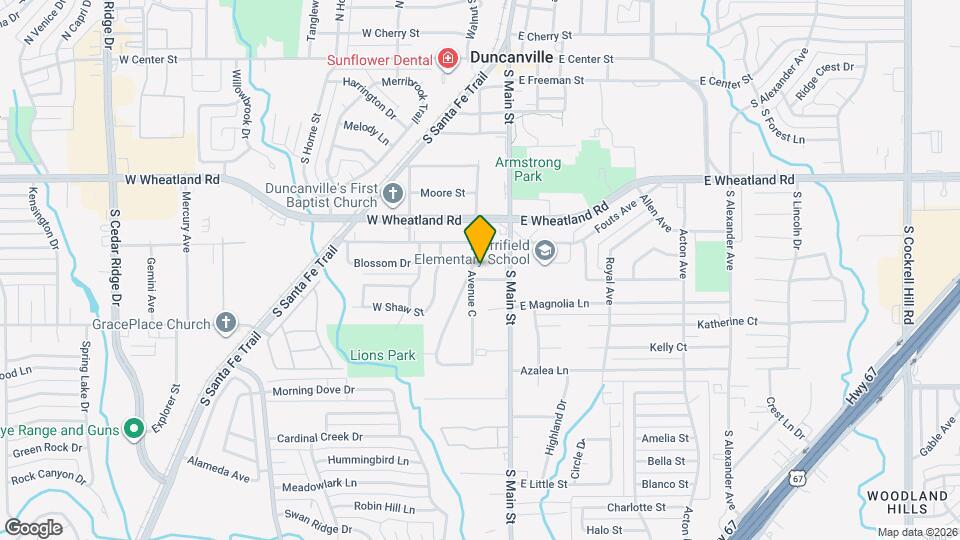 822 Avenue C Map and Location Details