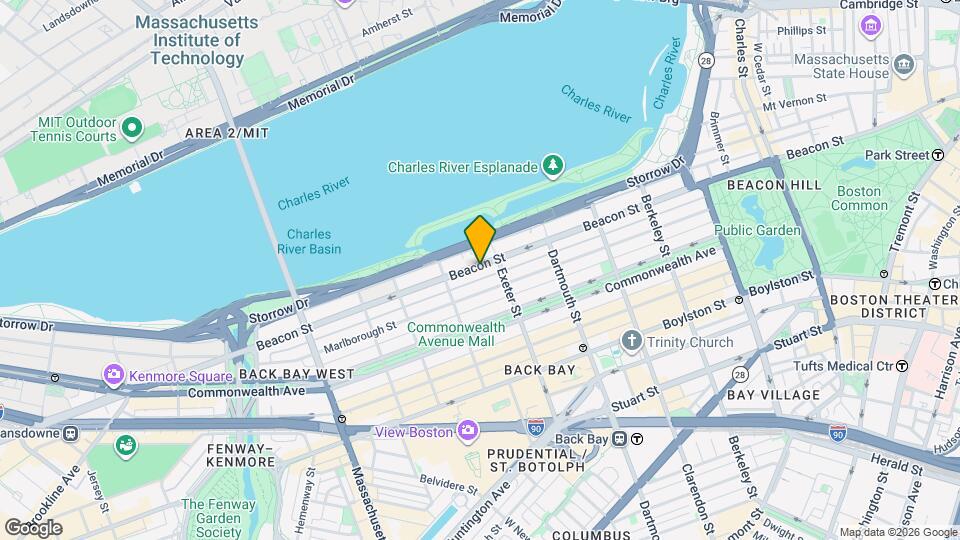 313 Beacon St, Unit 2 Map and Location Details