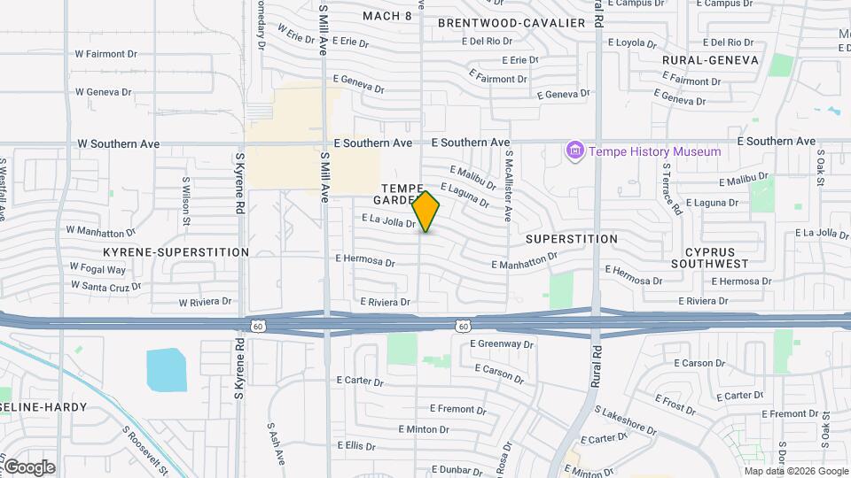 302 E Manhatton Dr Map and Location Details